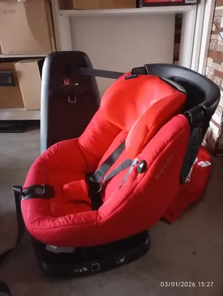Silla coche Bebe Confort Roja giratoria