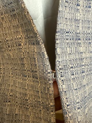 Americana azul y blanca