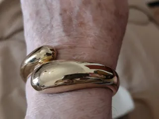 Bracciale vintage effetto oro anni 80