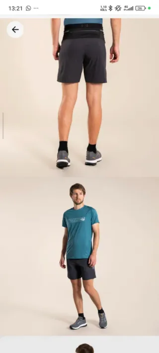 Pantalón Trail Running Hombre Talla M