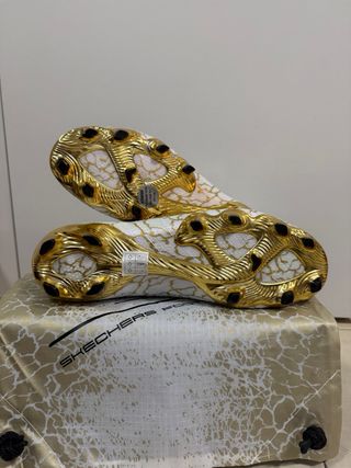 Botas Skechers SKX Elite Blancas Doradas