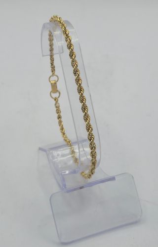 Pulsera Cordón Salomónico Oro 18k 20cm