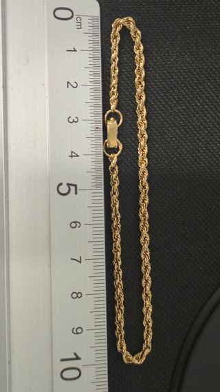 Pulsera Cordón Salomónico Oro 18k 20cm