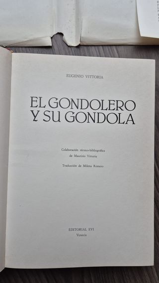 EL CONDOLERO Y SU GÓNDOLA