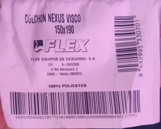 Colchon Flex NEXUS VISCO 150X190cm
