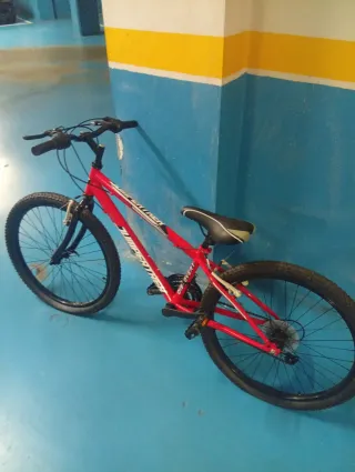 Bicicleta infantil roja