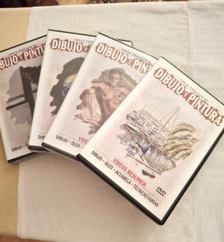 25 DVD y 5 TOMOS de Dibujo y Pintura Nuevos