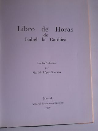 Libro de horas de Isabel la Católica