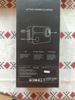 Cámara de acción COOAU CU-SPCO2 4K 60FPS