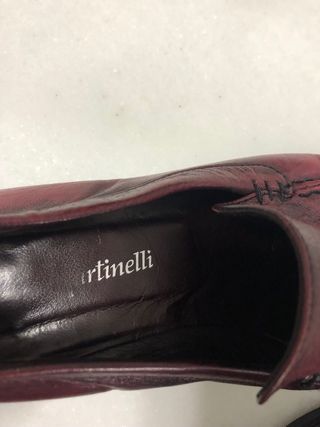 Martinelli mocasines burdeos/rosa envejecido