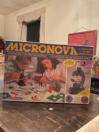 Micronova Microscopio Antiguo Años 90