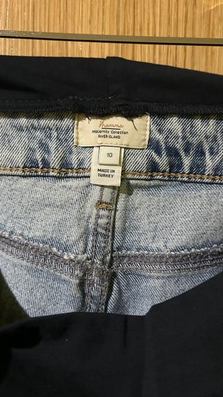 Pantalones premamá vaqueros rotos