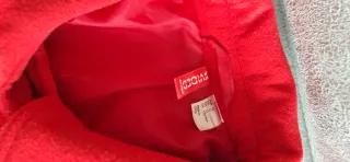 Abrigo paño rojo Divided H&M