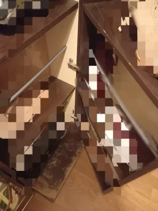 URGE VENDER Zapatero de madera y cristal 2m