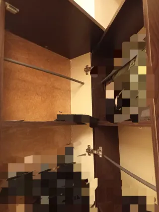 URGE VENDER Zapatero de madera y cristal 2m