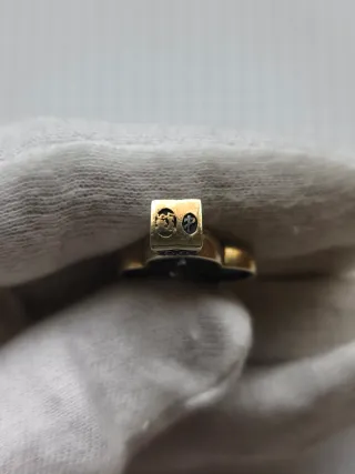 Cruz de Plata y chapado Oro.