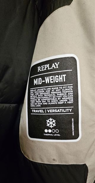 Chaqueta Replay Beige Hombre