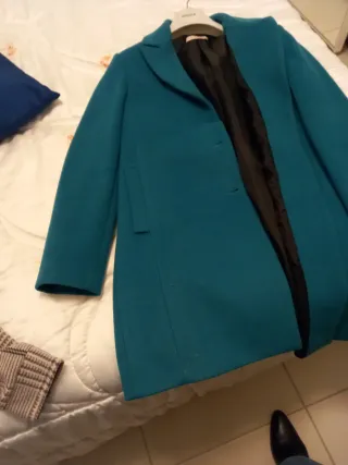 Cappotto Donna Please Teal