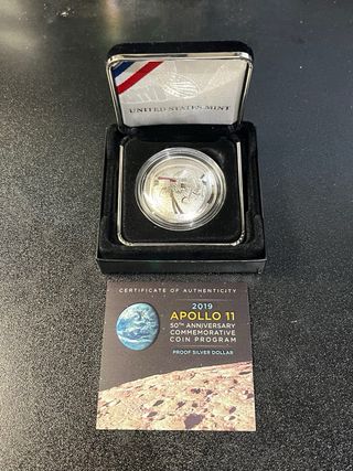 Moneda Plata Apolo 11 50 Aniversario 1969-2019