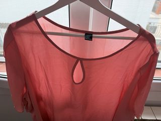 Blusa rosa manga corta