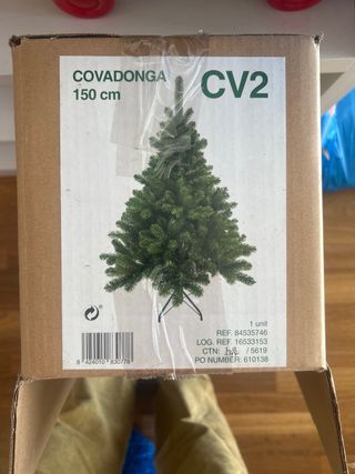 Árbol y luces de Navidad 150 cm