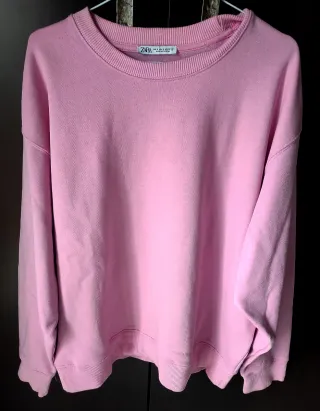 Sudadera Zara Rosa Mujer