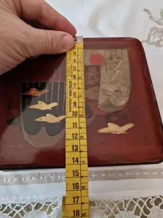 Caja japonesa madera lacada 1910