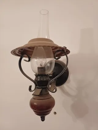 Lámparas rústicas vintage hierro forjado