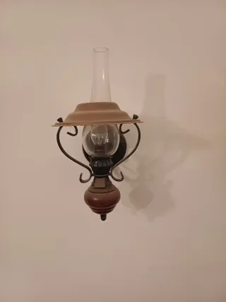 Lámparas rústicas vintage hierro forjado