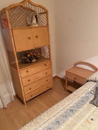 Muebles de mimbre para habitación