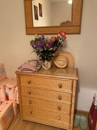 Muebles de mimbre para habitación