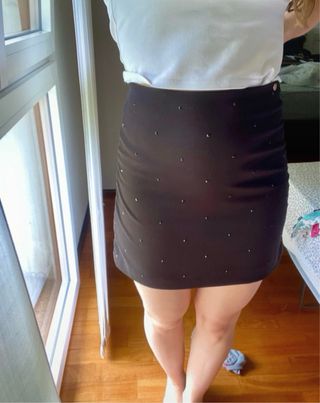 Gonna nera con perline Rinascimento