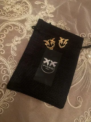 Orecchini Pinko donna oro Compresi di shopbag