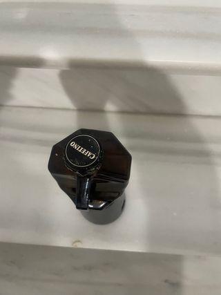 Botella cafetera de vidrio ámbar