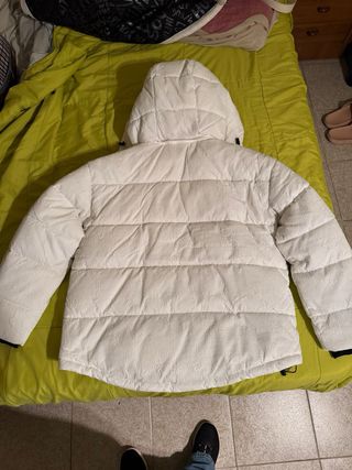 Abrigo Desigual Mujer Blanco Acolchado Corto