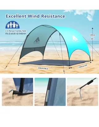 Tienda de campaña playa