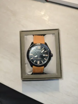 Reloj Timberland Negro Naranja Caja Nuevo