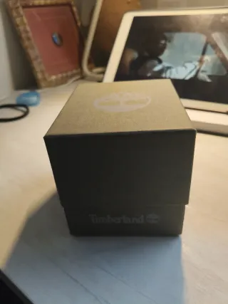 Reloj Timberland Negro Naranja Caja Nuevo