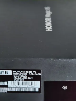 Honor Magic V5 negro