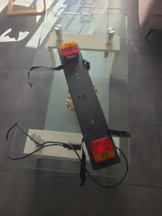 Portabicicletas y portamatriculas con luz -bola