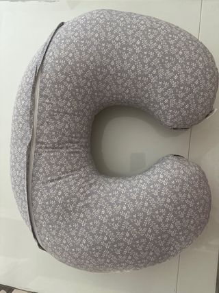 Cojín de lactancia Nait Nait gris floral
