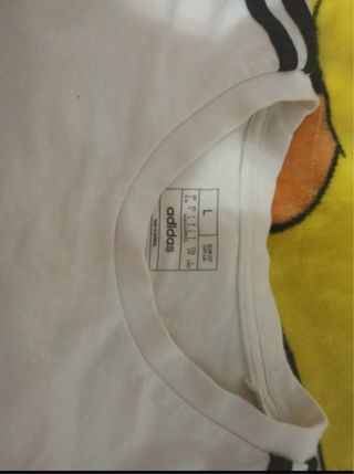 Camiseta Adidas Mujer Blanca Talla L