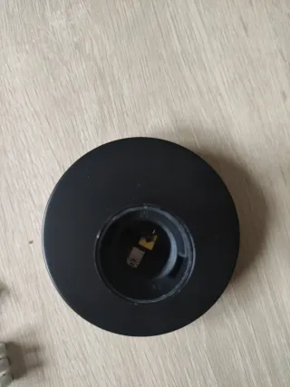 Soporte techo negro para lámpara