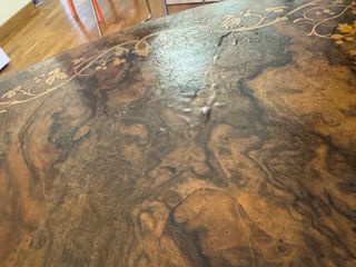 Tavolo da pranzo in radica di noce