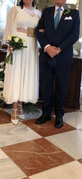 Cinturón elegante dorado y rosa para vestido