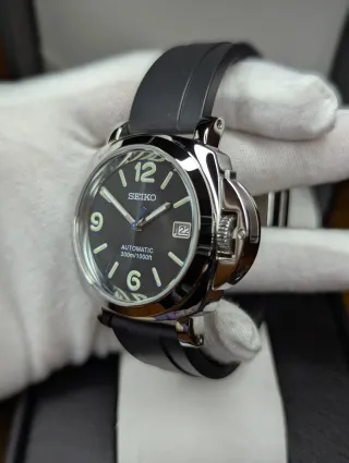 Reloj Seiko Mod Pam Negro Blanco Azul Marino