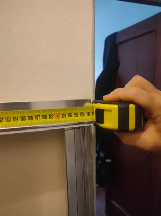 Puerta corredera de cristal para baño