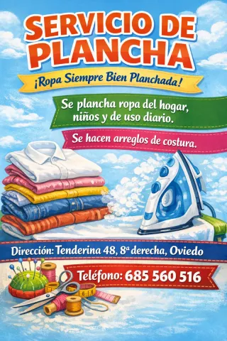 Planchado y arreglos de ropa