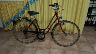 Bicicleta de paseo roja