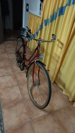 Bicicleta de paseo roja